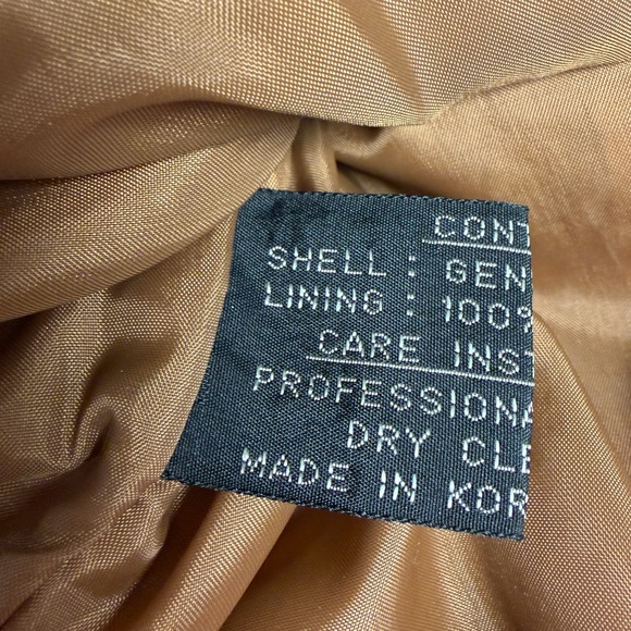 Vintage Burlington Tan Suede Fringe Jacket Size Small - Picture 7 of 8